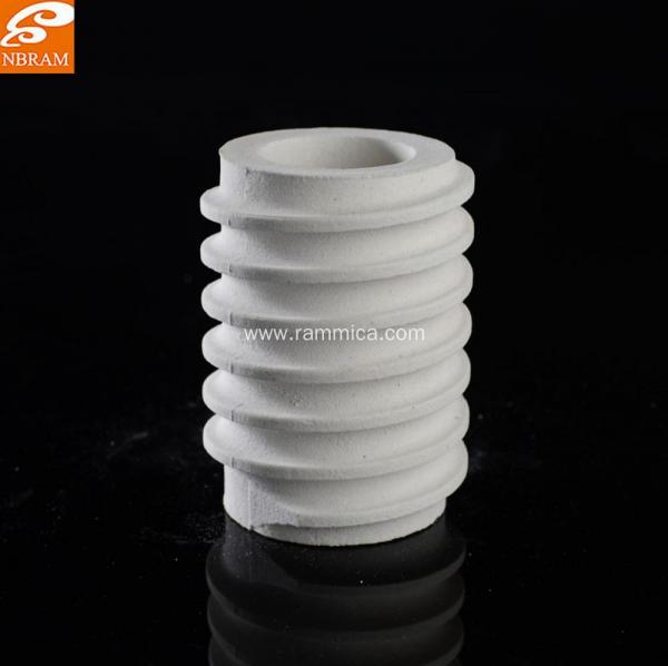 Refractory mullite ceramic parts threaded rods