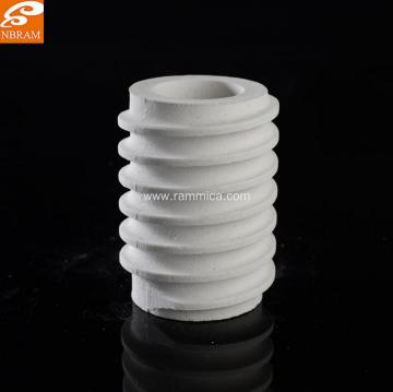 Refractory mullite ceramic parts threaded rods